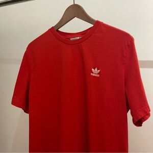 Adidas Men's Bold Red Short Sleeve Tee